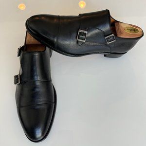 Beckett Simonon Hoyt Monkstraps, Black, Size 8.5